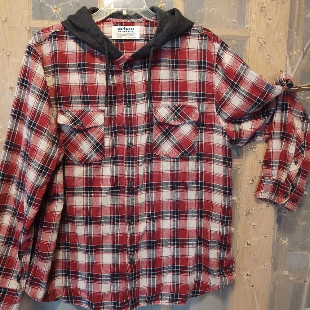 NWOT Urban Pipeline Men's Button up Shirt Jacket XXL